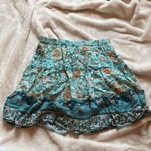 Cute blue flowy skirt